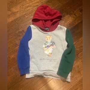 Polo Ralph Lauren Polo Bear multicolor hoodie size 7 boys